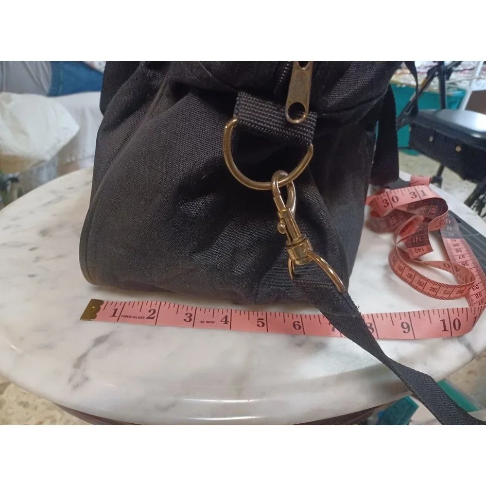 Vintage Softside Messenger/Laptop Bag with Shoulder Strap Black
